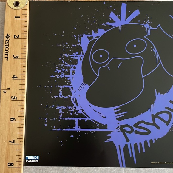 Pokemon Psyduck Ninetendo Full Art Posters Set of 2 8x11 in protective sleeve - Picture 9 of 12